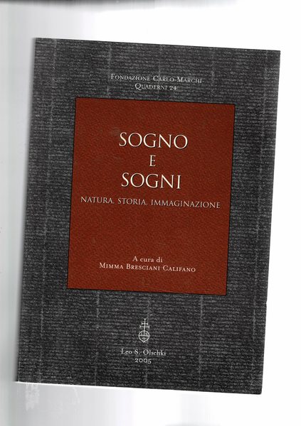 Sogno e sogni natura, storia, immagini. Ciclo di conferenze feb-mar. …
