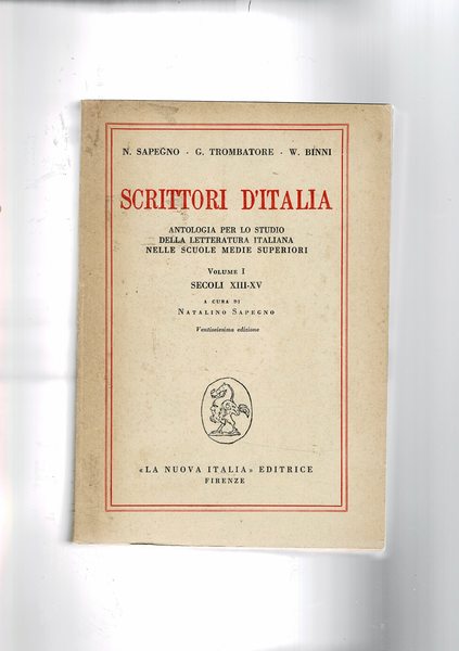 Scrittori d'Italia. Antologia per lo studio della lett. italiana nelle …