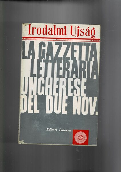 La gazzetta letteraria ungherese del due novembre.