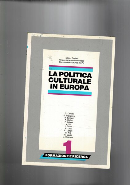 la politica culturale in Europa.