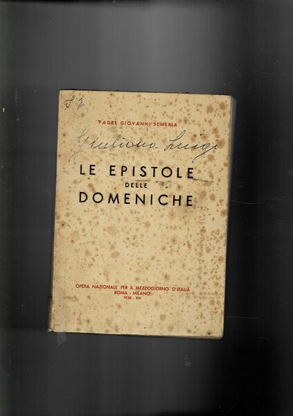 Le epistole delle domeniche.