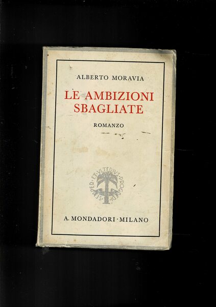 Le ambizioni sbagliate. Romanzo. Prima edizione.