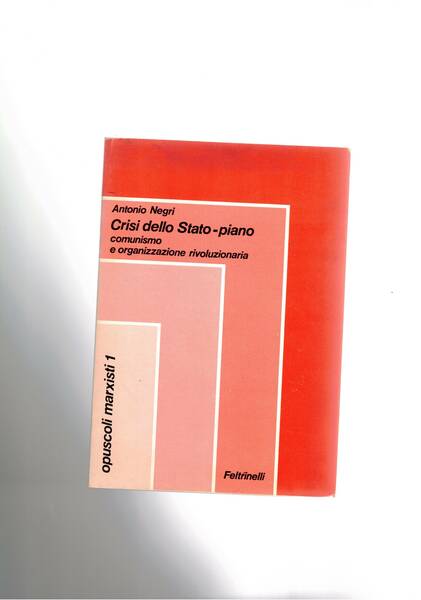 Crisi dello stato-piano. Comunismo e organizzazione rivoluzionaria.