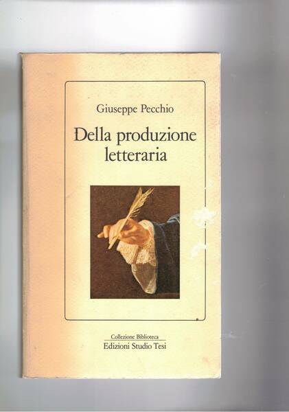 Della produzione letteraria.