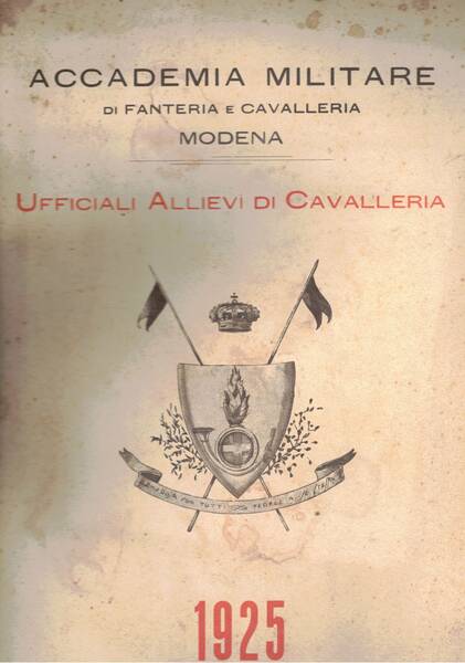 Calendario Ufficiali Allievi di Cavalleria 1925.
