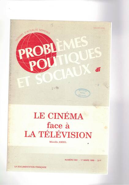 Le cinéma face a la télévision n° 604 del 17 …