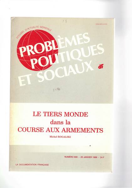 Le tiers monde dans la course aux armements, n° 600 …