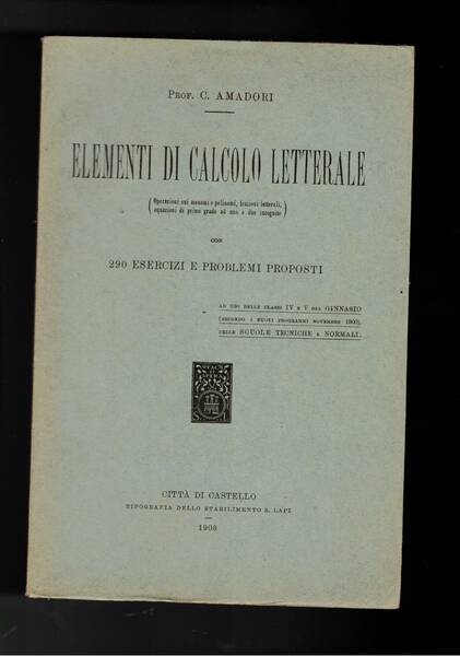 Elementi di calcolo letterale (operazioni sui monomi e polinomi, frazioni …