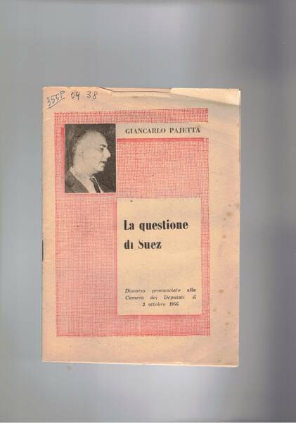 La questione di Suez. Discorso alla camera dei deputati del …