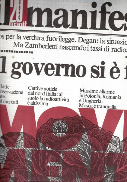 Il 20° manifesto. Disponiamo di 10 numeri pubblicari nel 1991 …