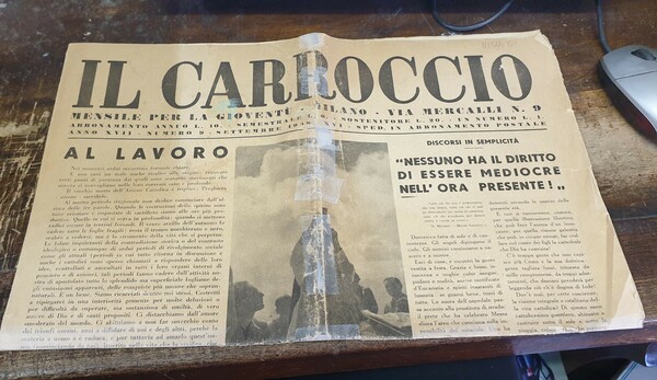 Il Carroccio, mensile per la gioventù. n° 9 settembre 1938.