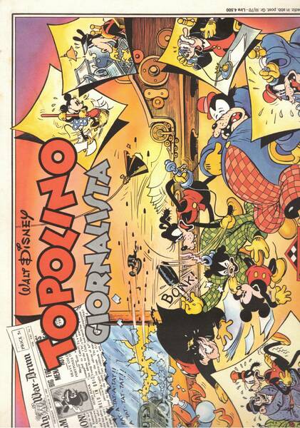 Topolino giornalista. Serie le grandi storie. n° 10 aprile 1988.