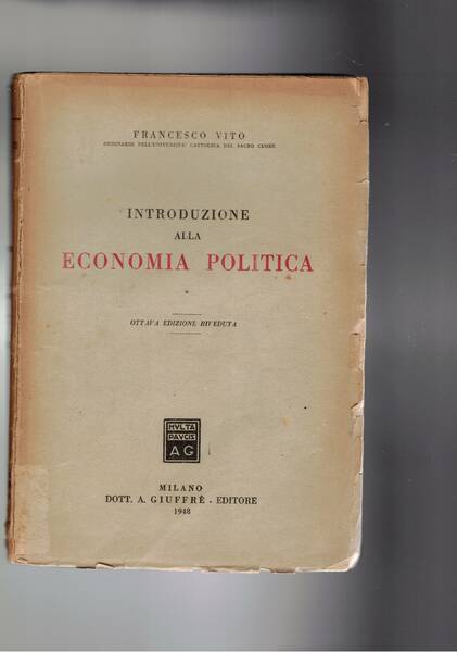 Introduzione alla economia politica.