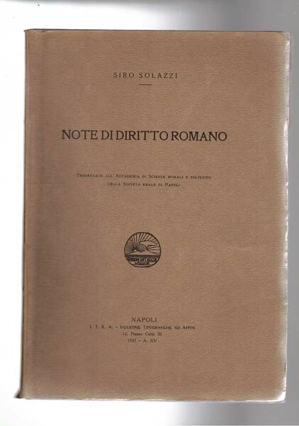 Note di diritto romano.