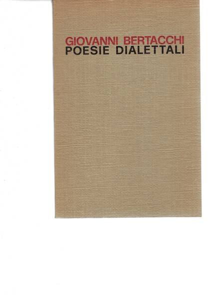 Poesie dialettali. A cura di Guido Scaramellini.