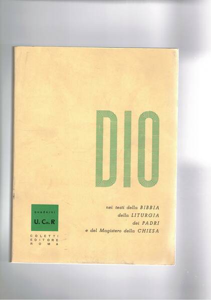 Dio nei testi della bibbia dalla liturgia dei padri e …