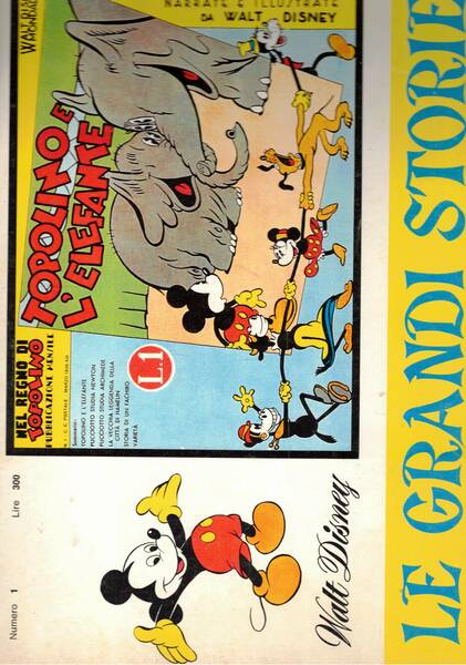 Topolino, collana le grandi storie serie di dodici numeri.