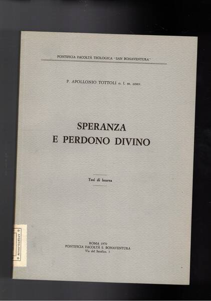 Speranza e perdono divino.