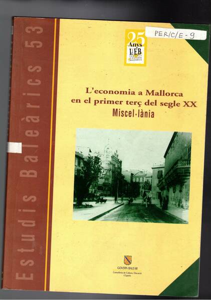 Estudis Balearics n° 53 ott-gen. 1995-96. L'economia a Mallorca en …