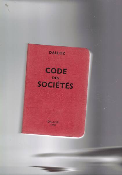 Code des Sociétés.