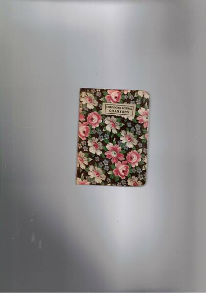 Chansons et Poesies. Coll. biblioteque miniature.