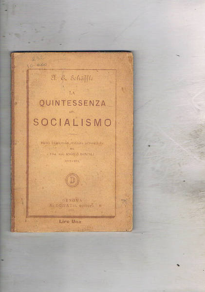 La quintessenza del socialismo; prima traduz. Italiana.