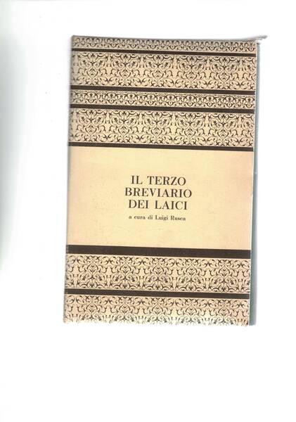 Il terzo Breviario dei laici.