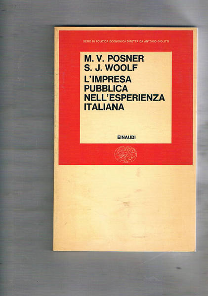 L'impresa pubblica nell'esperienza italiana.