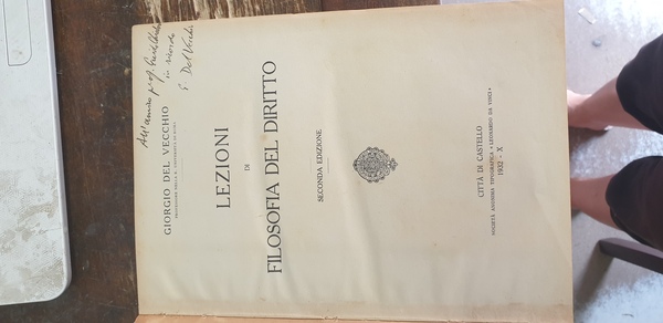 Lezioni di filosofia del diritto. Seconda edizione.