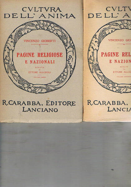 Pagine religiose e nazionali, scelte da Ettore Allodoli. Vol. I …
