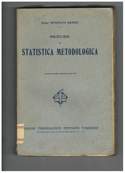 Principii di statistica metodologica, ristampa dell'edizione del 1906.