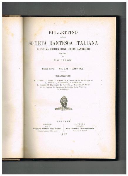 Bullettino della Società Dantesca Italiana, rassegna critica degli studi danteschi, …