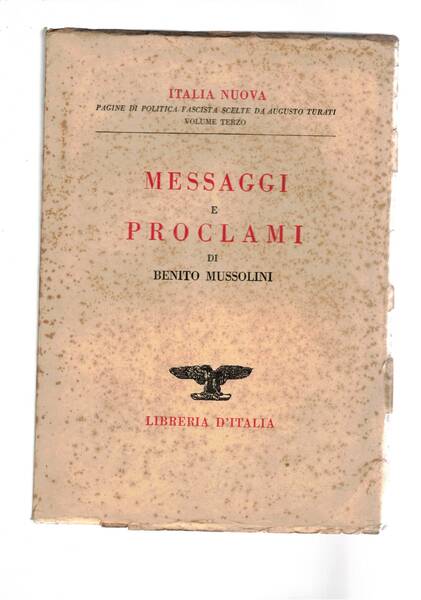 Messaggi e proclami.