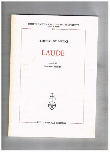 Laude a cura di Bernard Toscani.