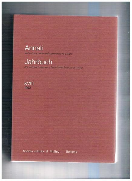 Annali dell'istituto storico Italo-Germanico - Jaharbuch des italianische-deutschen historischen Institut …