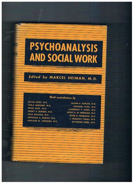 Psychoanalysis and social work.