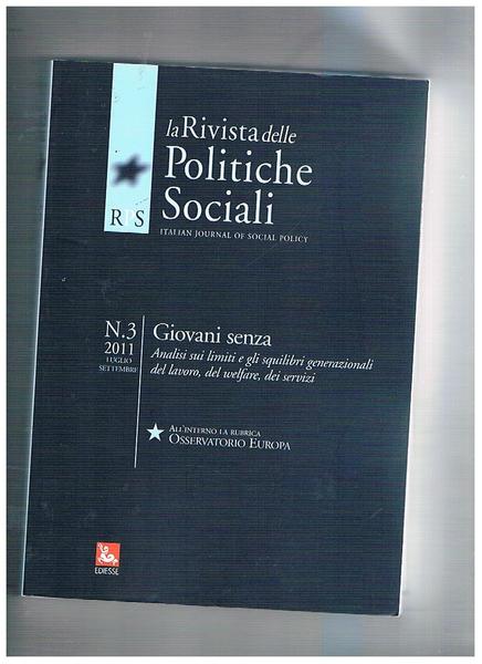 Giovani senza. Analisi dei limiti e gli squilibri generazionali del …