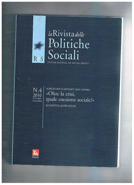 Oltre la crisi, quale coesione sociale? Estratti e altri studi. …