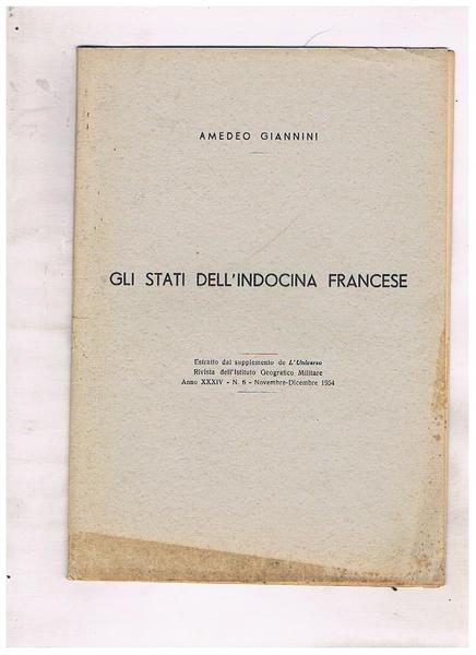 Gli stati dell'Indocina francese. Estratto.