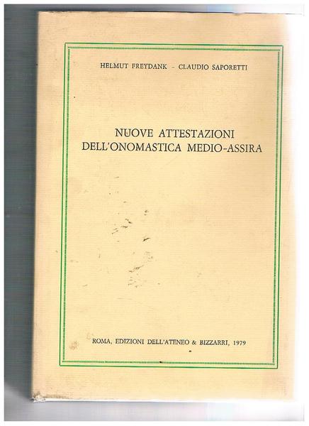 Nuove attestazioni dell'onomastica medio-assira.