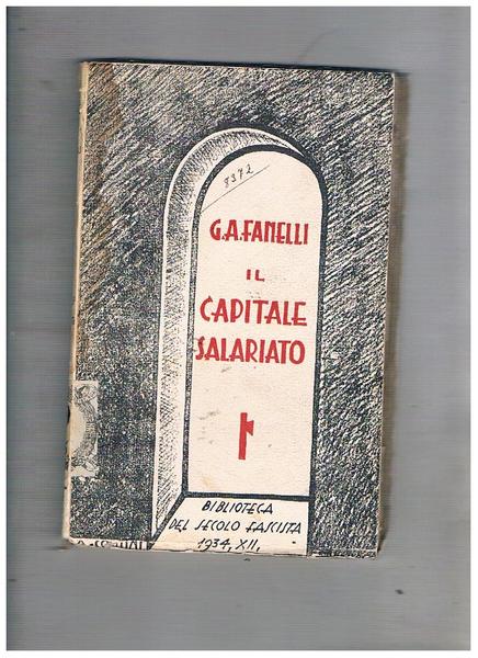 Il capitale salariato.