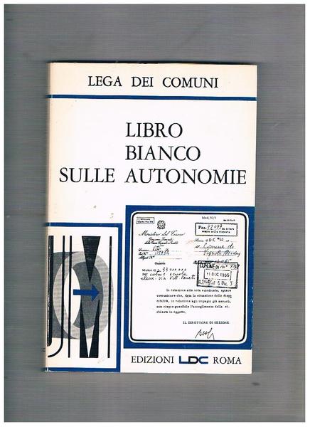 Libro bianco sulle autonomie.