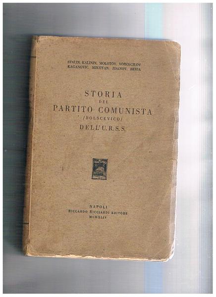 Storia del partito comunista (bolscevico) dell'U.R.S.S.