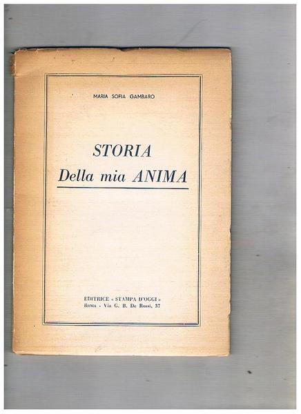 Storia della mia anima.