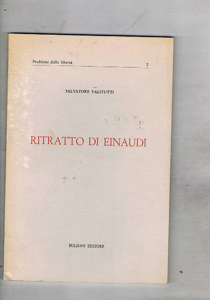 Ritratto di Einaudi.