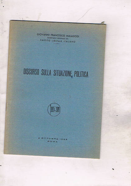 Discorso sulla situazione politica (2 ott. 1955), discorso di apertura …