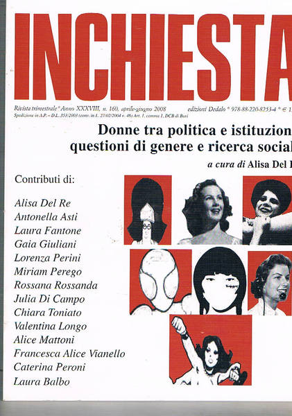 Donne tra politica e istituzioni: questioni di genere e ricerca …