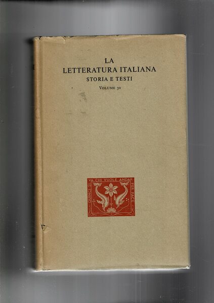 Opere a cura di De Caprariis Vittorio. Vol. 30° della …