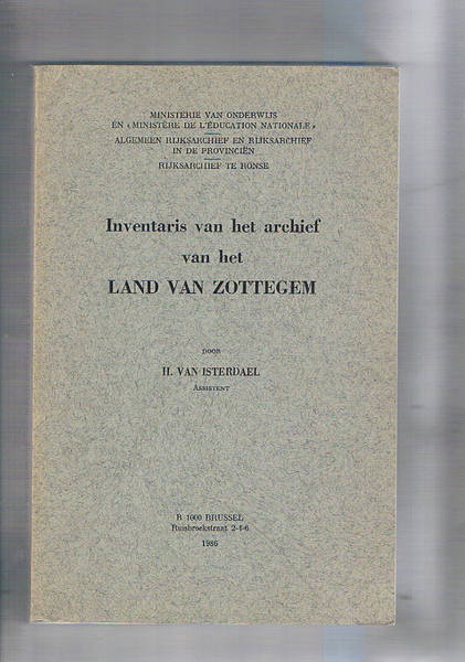 Inventaris van het archief van het Land Van Zottegem.