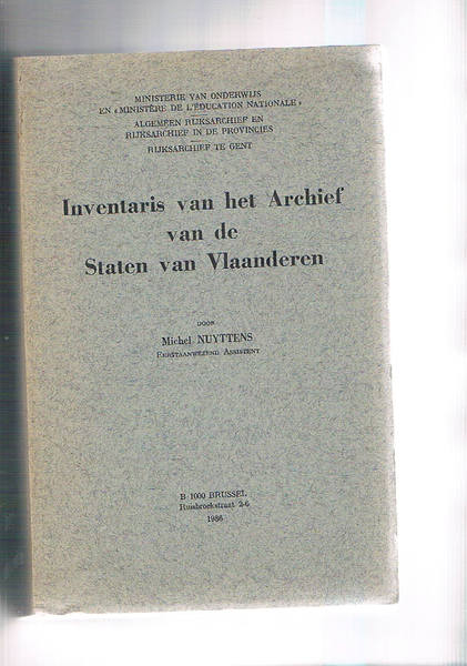 Inventaris van het Archief van de Staten van Vlaanderen.